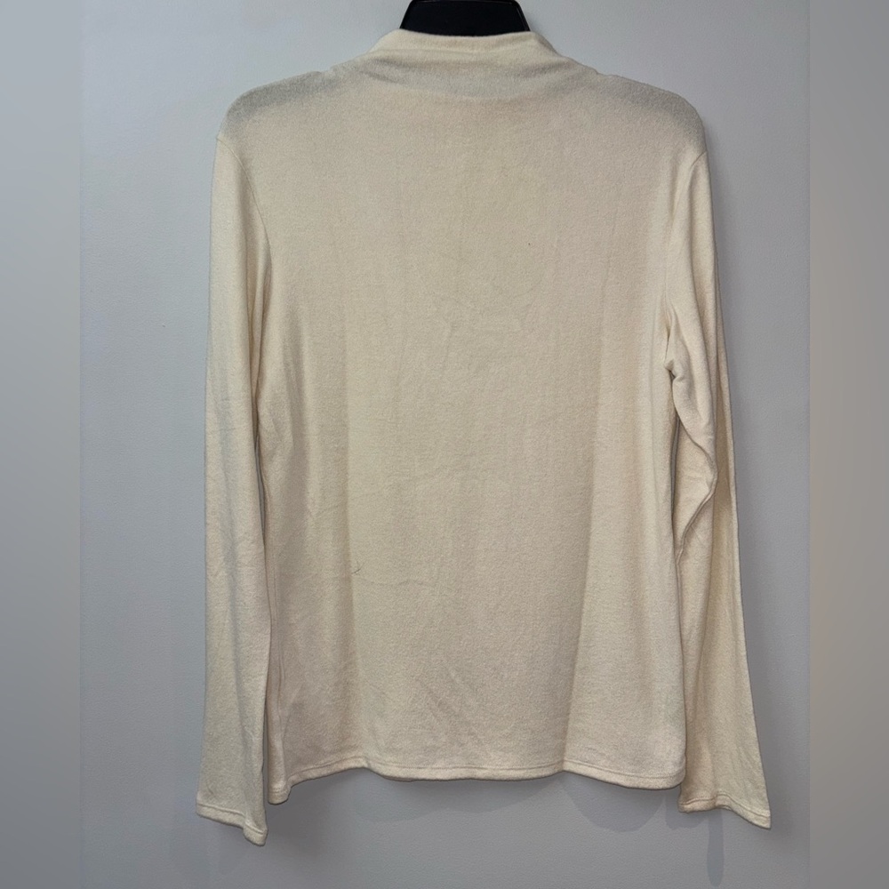 Express Elegant Cream Embellished Women's Top - Picture 2 of 5